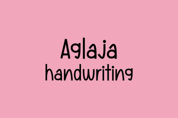 Aglaja: A Whimsical Handwritten Font for Editorial Design and Digital Publishing