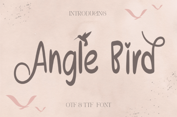 Angle Bird: A Handwritten Script Font for Modern Web and Digital Design