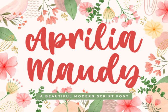 Aprilia Maudy: A Sweet Script Font for Branding That Feels Authentic and Inviting