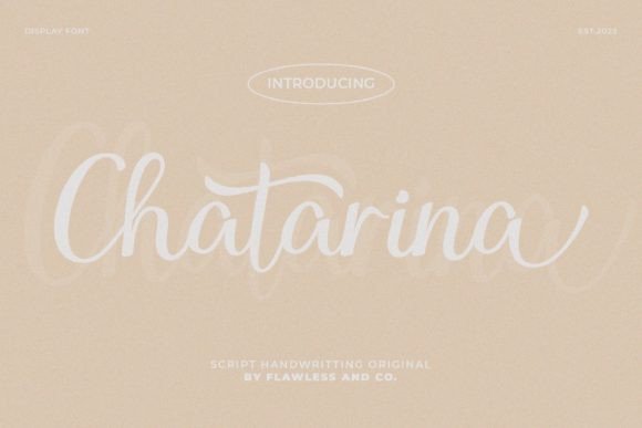 Chatarina: A Handcrafted Script Font That Brings Charm to Every Maker’s Project