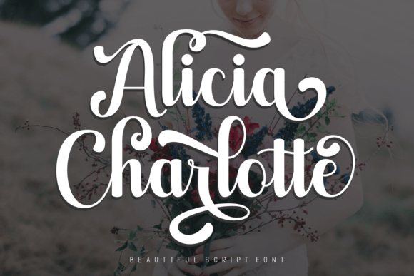 Elegant Script Font Alicia Charlotte Adds Romance to Branding Projects