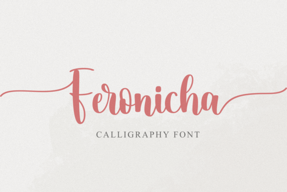 Feronicha: A Curly Handwritten Font for Crafters and Makers