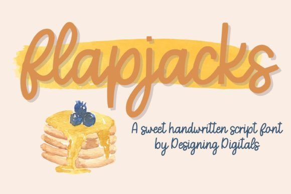 Flapjacks Font: A Sweet Script for Playful Branding Projects