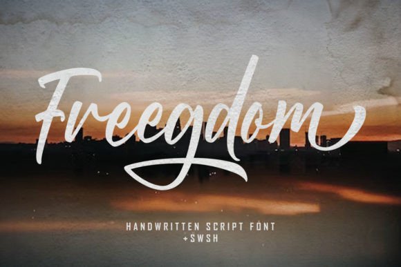 Freegdom: A Modern Handwritten Font That Elevates Your Brand