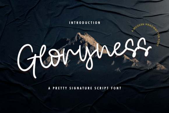 Gloryness: A Handwritten Font That Elevates Every Maker’s Product