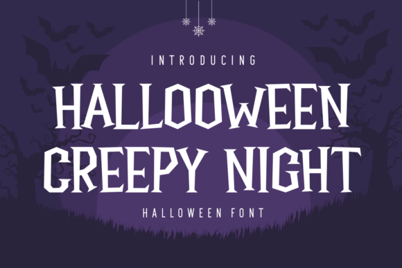 Halloween Creepy Night Font: A Spooky Script for Web Design