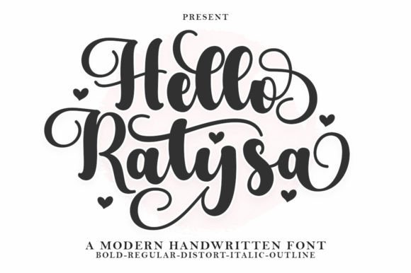 Hello Ratysa: A Refined Script Font for Modern Editorial Design