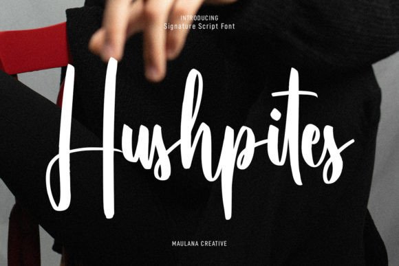 Hushpites Font: Elevate Your Brand with Modern Script Typography