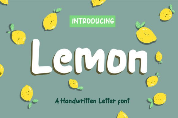 Lemon: A Sweet Handwritten Font for Editorial Design and Digital Publishing