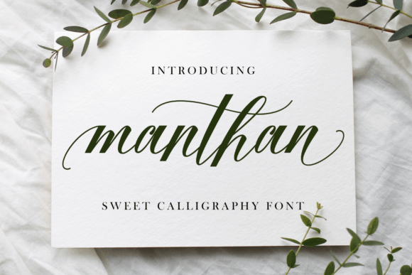 Manthan: A Script Font for Elegant Editorial Design and Digital Publishing