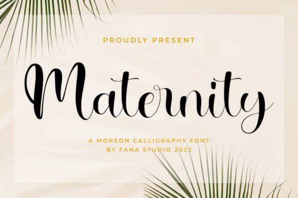 Maternity: A Stylish Script Font for Crafters and Product Designers