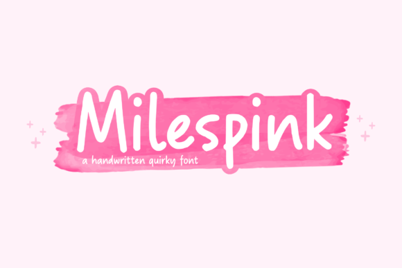 Milespink: A Quirky Handwritten Font for Digital Branding
