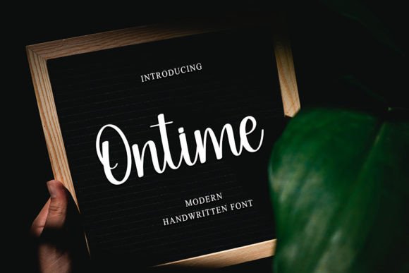 Ontime: A Handwritten Font That Builds Trust in Your Brand