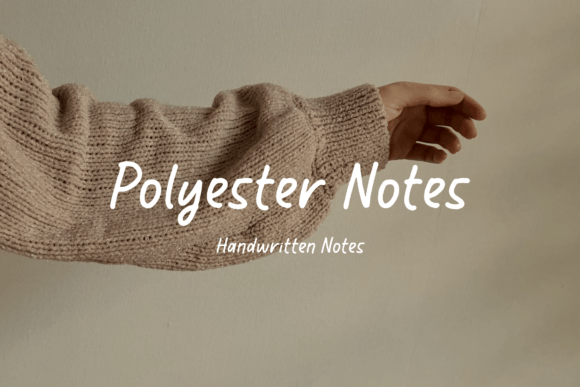 Polyester Notes: A Handwritten Font for Modern Branding Projects