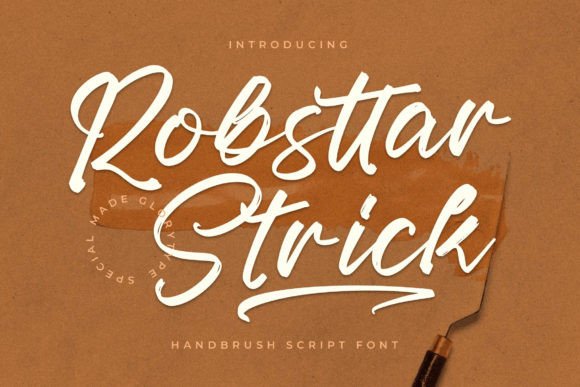 Robsttar Strick: A Modern Handwritten Brush Font for Chic Branding
