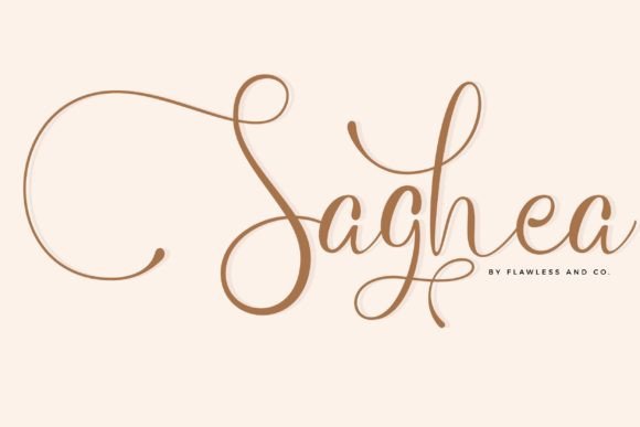 Saghea: A Charming Script Font for Modern Editorial Design