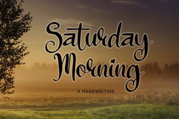 Saturday Morning: A Handwritten Font for Editorial Charm