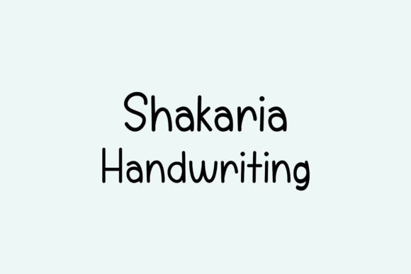 Shakaria: A Whimsical Handwritten Font That Brings Personality to Your Craft Designs