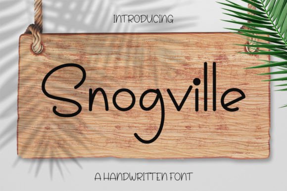 Snogville: The Handwritten Font That Elevates Your Craft and Product Designs