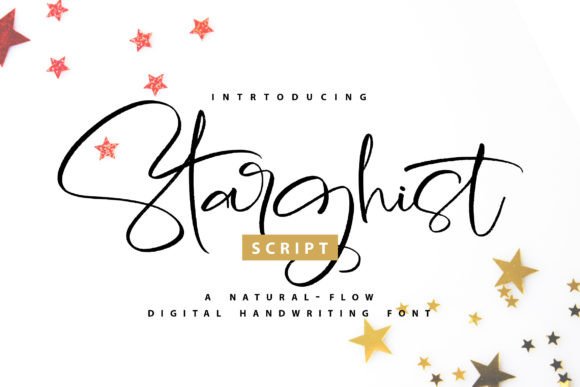 Starghist: A Refined Script Font for Crafters and Product Designers