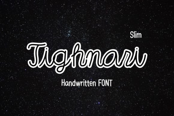 Tighnari Slim: A Handwritten Font That Elevates Small Business Branding