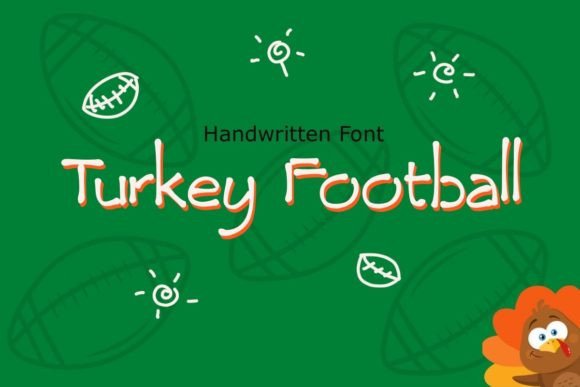 Turkey Football: A Handwritten Font for Modern Branding and Creative Design