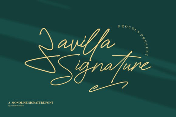 Zavilla Signature Font: Elevating Branding with Elegant Handwritten Style